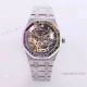 New Copy Audemars Piguet Royal Oak Lady Watches Frosted Gold Skeleton Face 37mm (4)_th.jpg